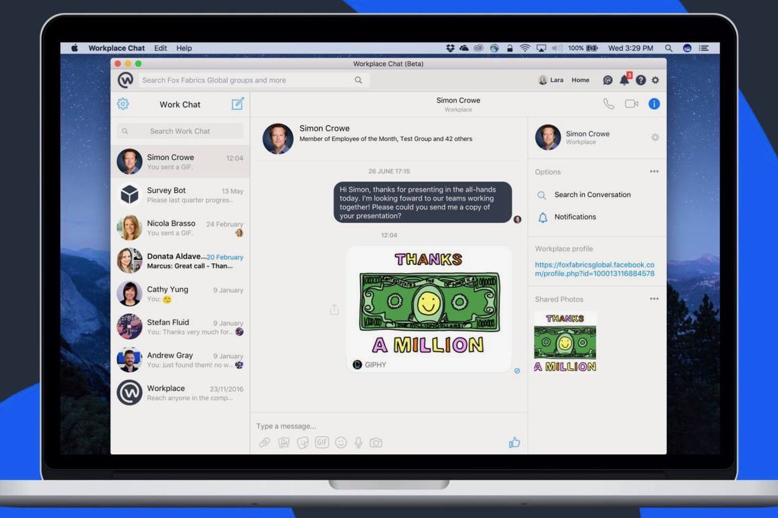 Facebook Workplace Neue Windows Und Macos App Am Start